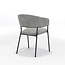 RV Design Eetkamerstoel Liam met armleuningen – Perfect Harmony stof Grijs
