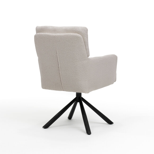 - Draaibare armstoel Fresco 180° met pocketvering – Teddy Natural UKFR