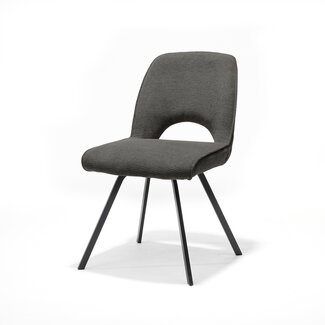 RV Design Eetkamerstoel Jody zonder armleuningen – Aragon stof antraciet
