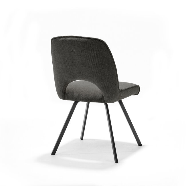 RV Design Eetkamerstoel Jody zonder armleuningen – Aragon stof antraciet