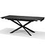 RV Design Reno uitschuifbare eettafel 136-196 cm Zwart