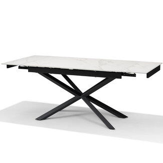 RV Design Reno uitschuifbare eettafel 136-196 cm Wit