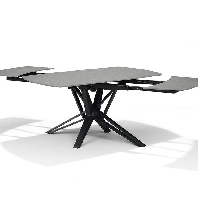 RV Design VEGAS uitschuifbare eettafel 160-240 cm Grijs Marmer