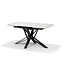 RV Design VEGAS uitschuifbare eettafel 160-240 cm Wit Marmer