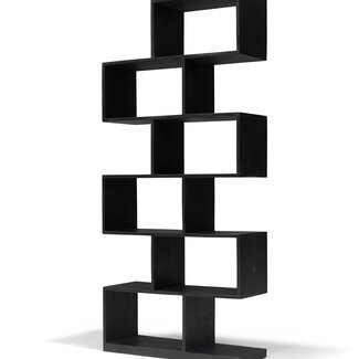 - Wandmeubel Zig-Zag Zwart