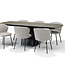 RV Design RICK uitschuifbare ovale eettafel 160-240 cm Taupe