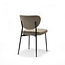 RV Design Eetkamerstoel Lucas – Aragon stof beige met zwart metalen onderstel