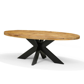 RV Design Stellar ovale eettafel 240 cm Mango Naturel