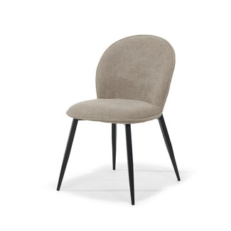 RV Design Eetkamerstoel Cuba zonder armleuningen – Aragon stof beige