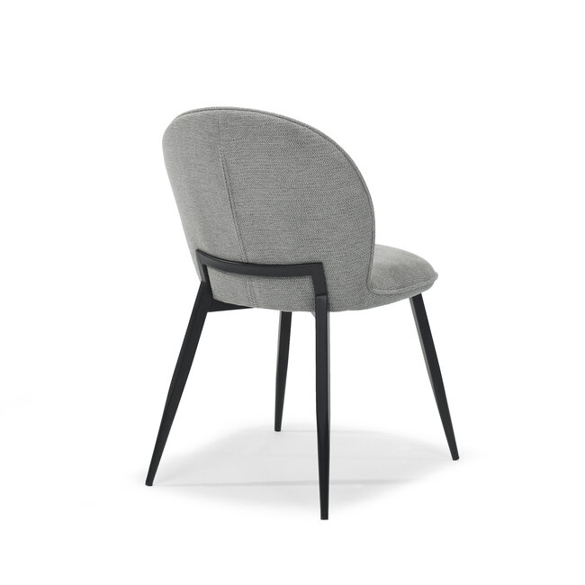 RV Design Eetkamerstoel Cuba zonder armleuningen – Aragon stof Grijs