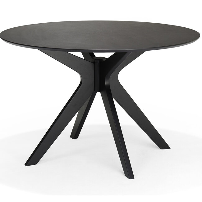 RV Design Julia ronde eettafel Ø120 cm Eiken Zwart