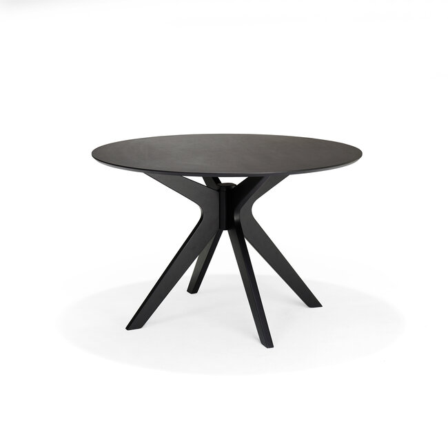 RV Design Julia ronde eettafel Ø120 cm Eiken Zwart