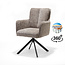 RV Design Draaibare eetkamerstoel Alex met armleuningen en pocketvering – Cremona Naturel