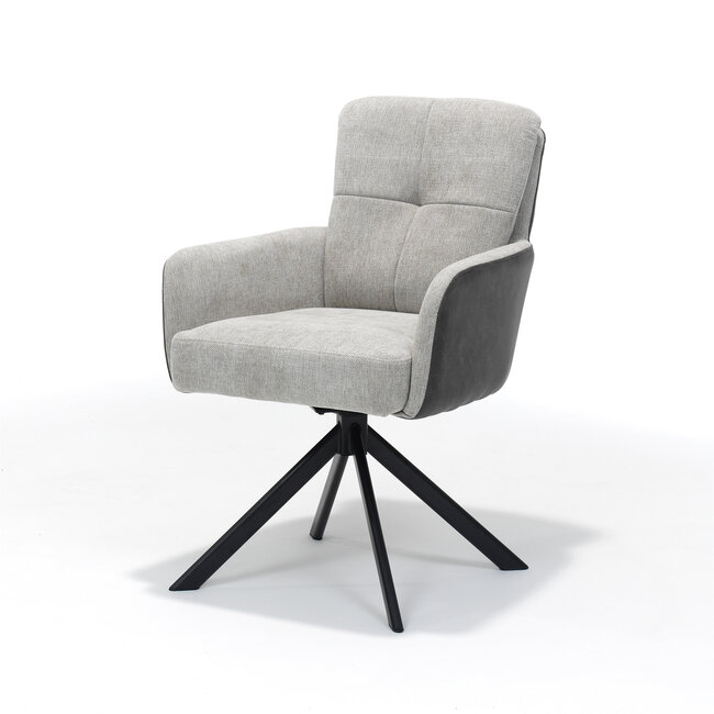 - Draaibare armstoel Fred 180° met auto-return – Ecru Cowboy