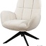 Brooz Luxe draaifauteuil Elvis – Pearl Monet stof met armleuningen en 360° draaifunctie
