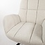 Brooz Luxe draaifauteuil Elvis – Pearl Monet stof met armleuningen en 360° draaifunctie