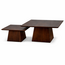 Brooz Rox salontafel 90 cm – walnoot bruin mangohout