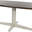 Brooz Eetkamertafel 160 cm – Deens ovaal met beige poot | Mango Brown Walnut