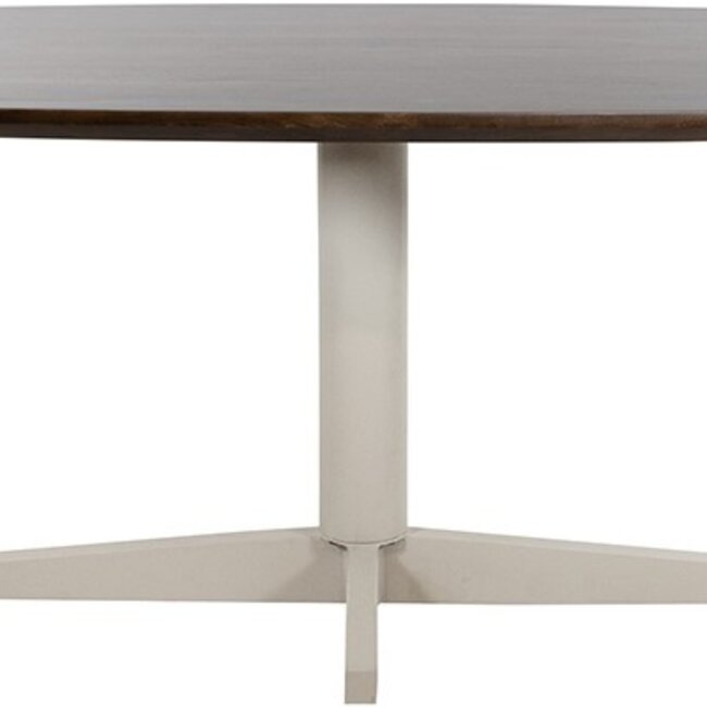 Brooz Eetkamertafel 160 cm – Deens ovaal met beige poot | Mango Brown Walnut