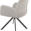 Brooz Charles armstoel – 360° draaibaar met zwarte draaipoot | Milan Salt 'n Pepper 105