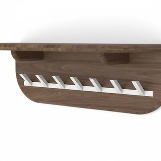 Brooz Aruba kapstok 60 cm met hoedenplank en 7 haken