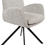 Brooz Charles armstoel – 360° draaibaar met zwarte draaipoot | Milan Salt 'n Pepper 105