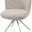 Brooz Kate eetkamerstoel set van 2 – 360° draaibaar met off-white onderstel | Present Sand