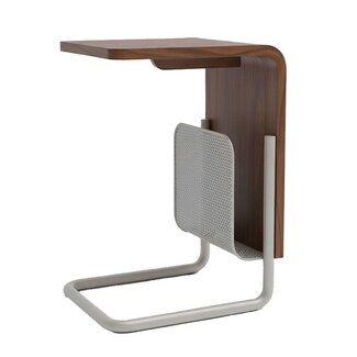 MySons Saba laptoptafel met metalen tijdschriftenhouder