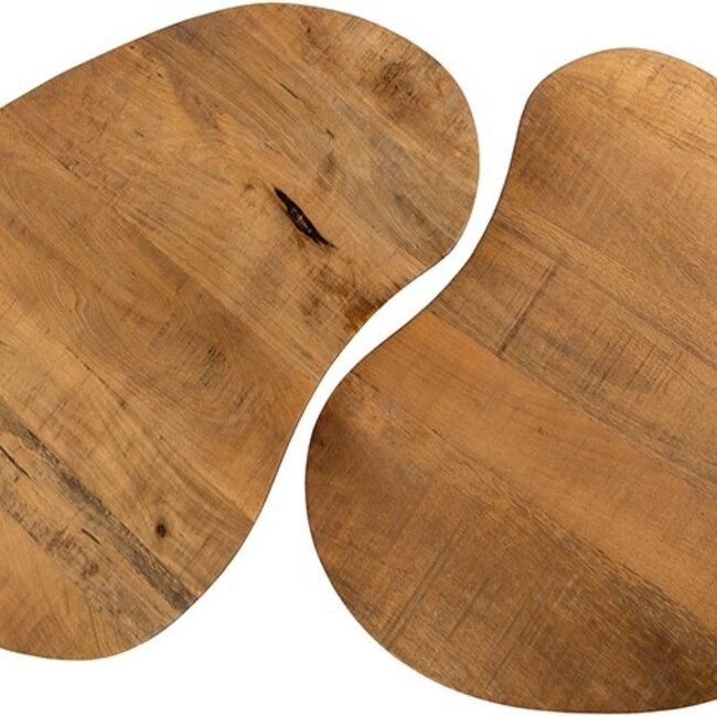 Brooz Erfurt salontafel set van 2 – organisch mangohout Smooth Natural