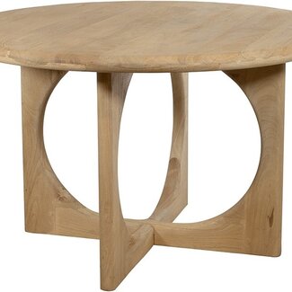 MySons Eetkamertafel Ø130, Acacia Groovy Natural