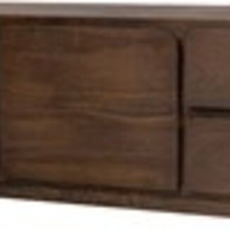 MySons TV dressoir 150 met 2 deuren en 2 lades, Mango Dark Malt