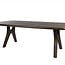 Brooz Eetkamertafel 220 cm Mango Espresso Brown – Langwerpige Eettafel met Afgeronde Hoeken