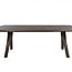 Brooz Eetkamertafel 220 cm Mango Espresso Brown – Langwerpige Eettafel met Afgeronde Hoeken