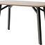 Brooz Bartafel Deens Ovaal 160 cm – Mango Smooth Natural met Zwart Onderstel