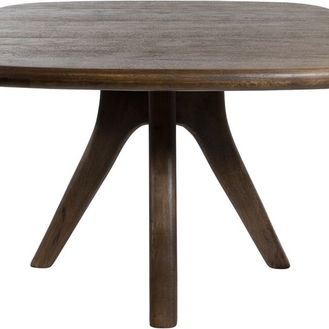 MySons Eetkamertafel stuiver vorm 120, Mango Espresso Brown