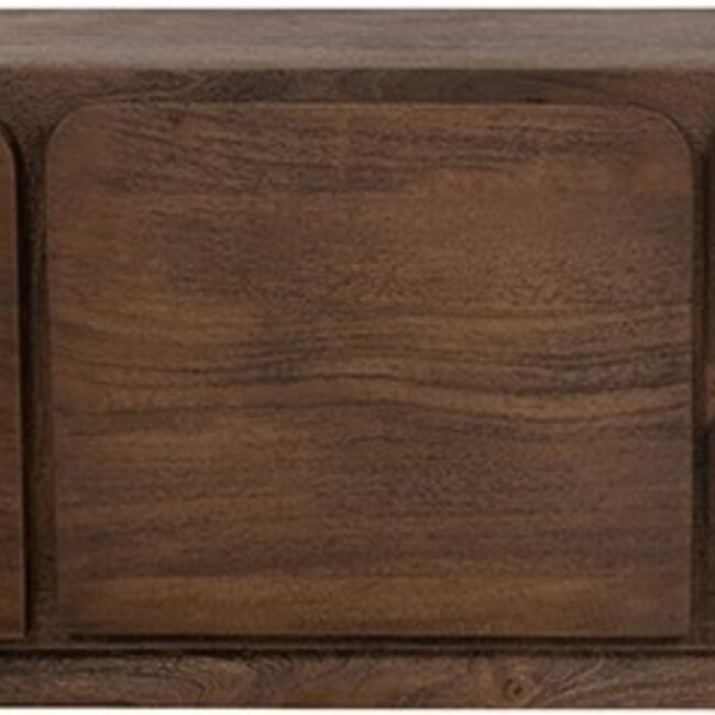 MySons TV dressoir 150 met 2 deuren en 2 lades, Mango Dark Malt
