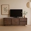 MySons TV dressoir 150 met 2 deuren en 2 lades, Mango Dark Malt