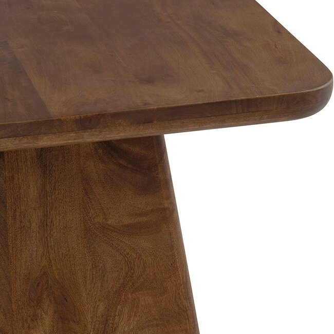 Brooz Salontafel 60 cm Mango Brown Walnut – Compacte Vierkante Design Salontafel