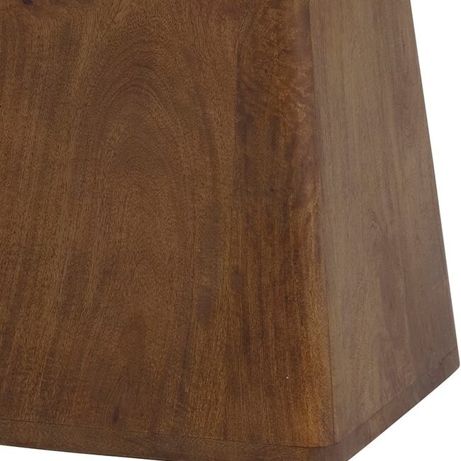 Brooz Salontafel 60 cm Mango Brown Walnut – Compacte Vierkante Design Salontafel