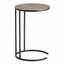 Brooz Monocle laptoptafel Ø35 cm – Brass Antique met zwart metalen frame
