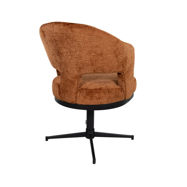 MySons Friso armstoel - draaipoot 360 - Solo - Brandy 272