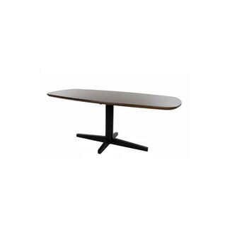 Brooz Eetkamertafel 160 cm – Deens ovaal met zwarte poot | Mango Brown Walnut