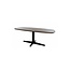 Brooz Eetkamertafel 160 cm – Deens ovaal met zwarte poot | Mango Brown Walnut