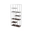 Brooz Guadeloupe Vakkenkast – Open Boekenkast met 5 Legplanken | Wit Metaal & Walnootlook