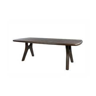 Brooz Eetkamertafel 220 cm Mango Espresso Brown – Langwerpige Eettafel met Afgeronde Hoeken