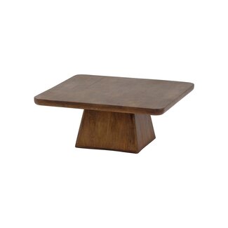 Brooz Salontafel 80 cm Mango Brown Walnut – Vierkante Design Salontafel
