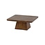 Brooz Salontafel 80 cm Mango Brown Walnut – Vierkante Design Salontafel