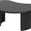 Brooz Firenze Salontafel 85 cm Boonvorm – Zwart Mangohout met Organisch Design