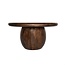 Brooz Ronde salontafel Ø75 cm – Mango Brown Walnut | Massief mangohout