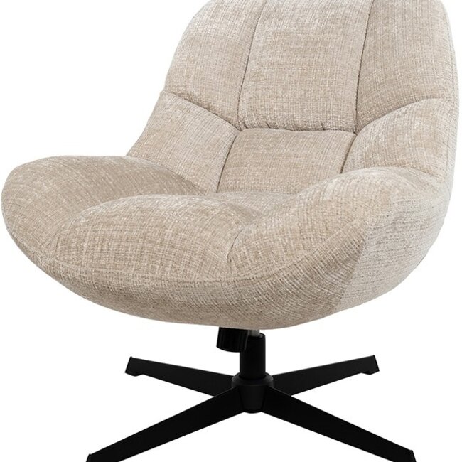 Brooz Chuck draaifauteuil 360° met Rock System – Cremona Natural 02 | Luxe relaxfauteuil
